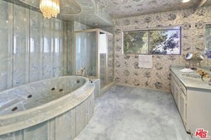 Combined shower/tub, jetted tub, bidet