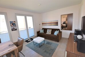 TV, DVD player, stereo