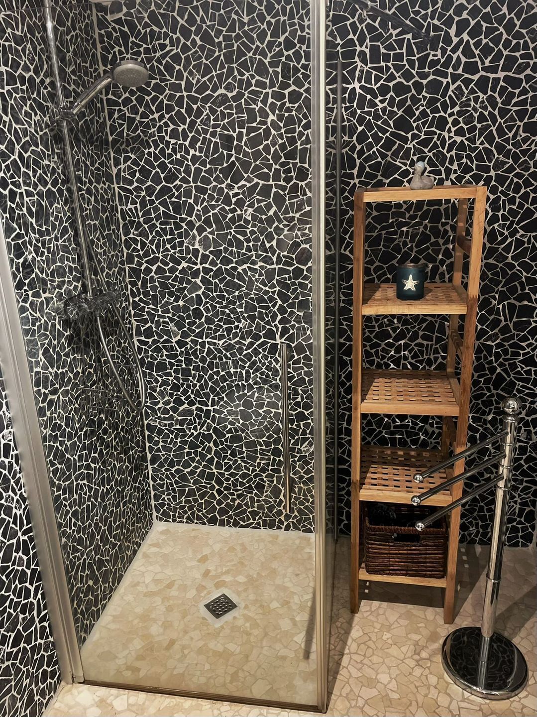 Shower, hair dryer