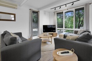 Smart TV, Netflix, DVD player, ping pong