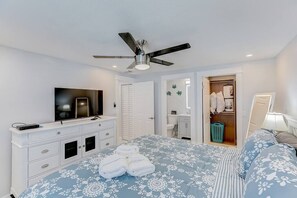 2 habitaciones, tabla de planchar con plancha, cuna de viaje y wifi 