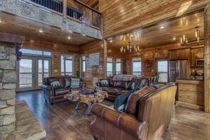 Smart TV, fireplace, video games