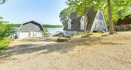 Beach & Dock on Lake of the Ozarks! A-Frame Home