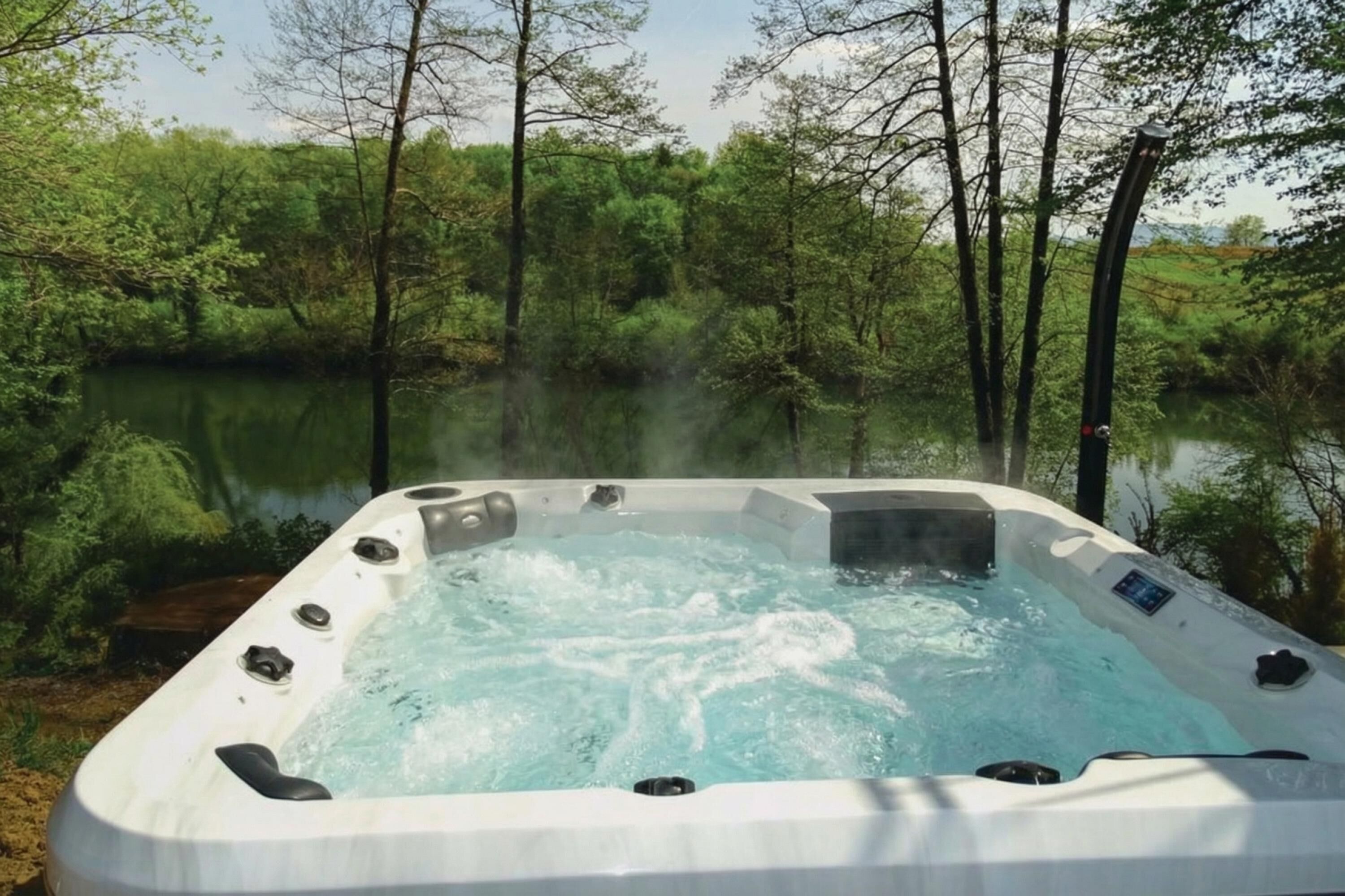 Family House, Multiple Bedrooms (House Kolpa Paradise Whirlpool And) | Outdoor spa tub