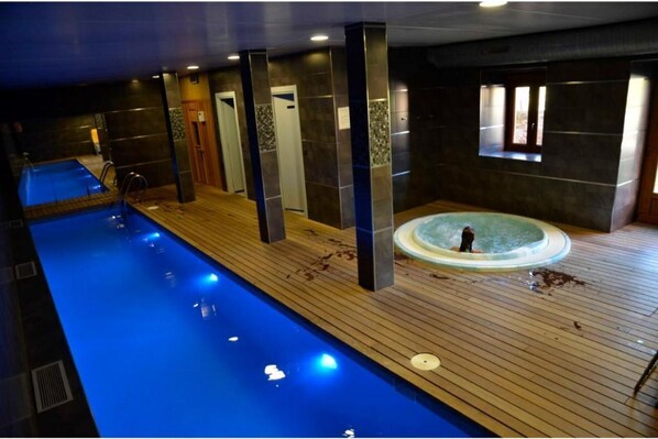 Indoor pool, a heated pool