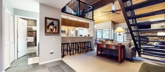 Snowcreek I 28, Light and Bright Corner Condo with Mountain Views and Fireplace by RedAwning