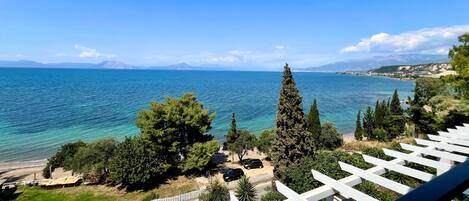 Uitzicht op strand/zee