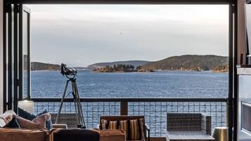 Vue depuis lâhĂ©bergement