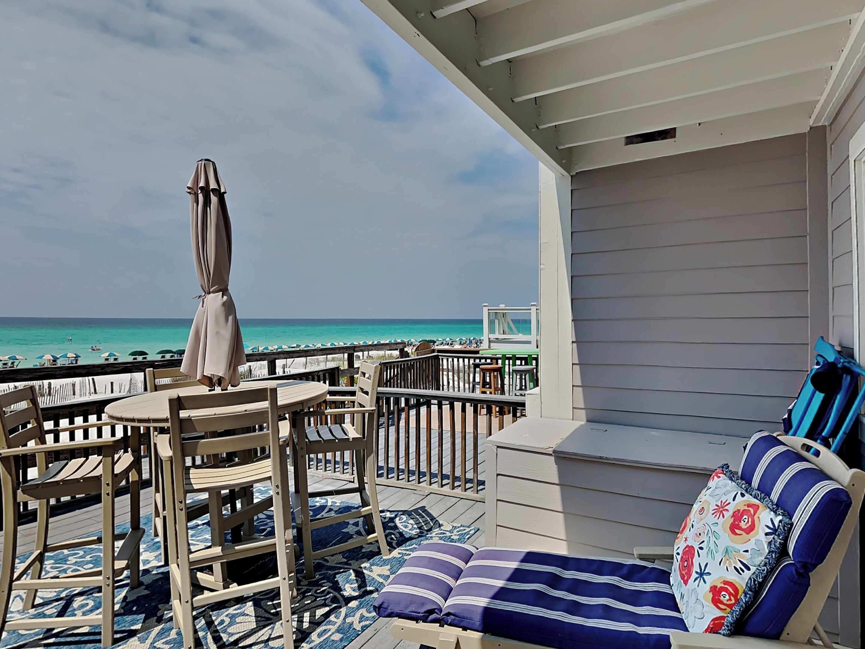 Gulf Front Condo with Huge Beachfront Deck and Resort Amenities