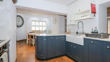 Fridge, dishwasher, electric kettle, toaster