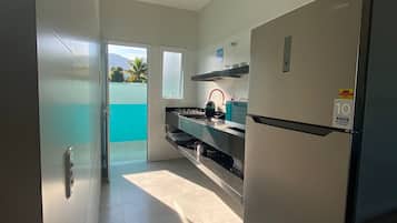 Chalé básico, 1 quarto | Cozinha privada | Cooktop