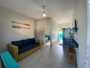 Basic Chalet, 1 Bedroom | Living room | TV