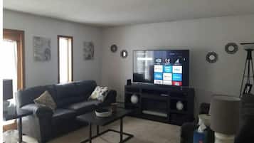 TV connectée, cheminée