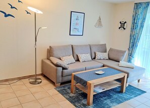 TV, DVD player, stereo