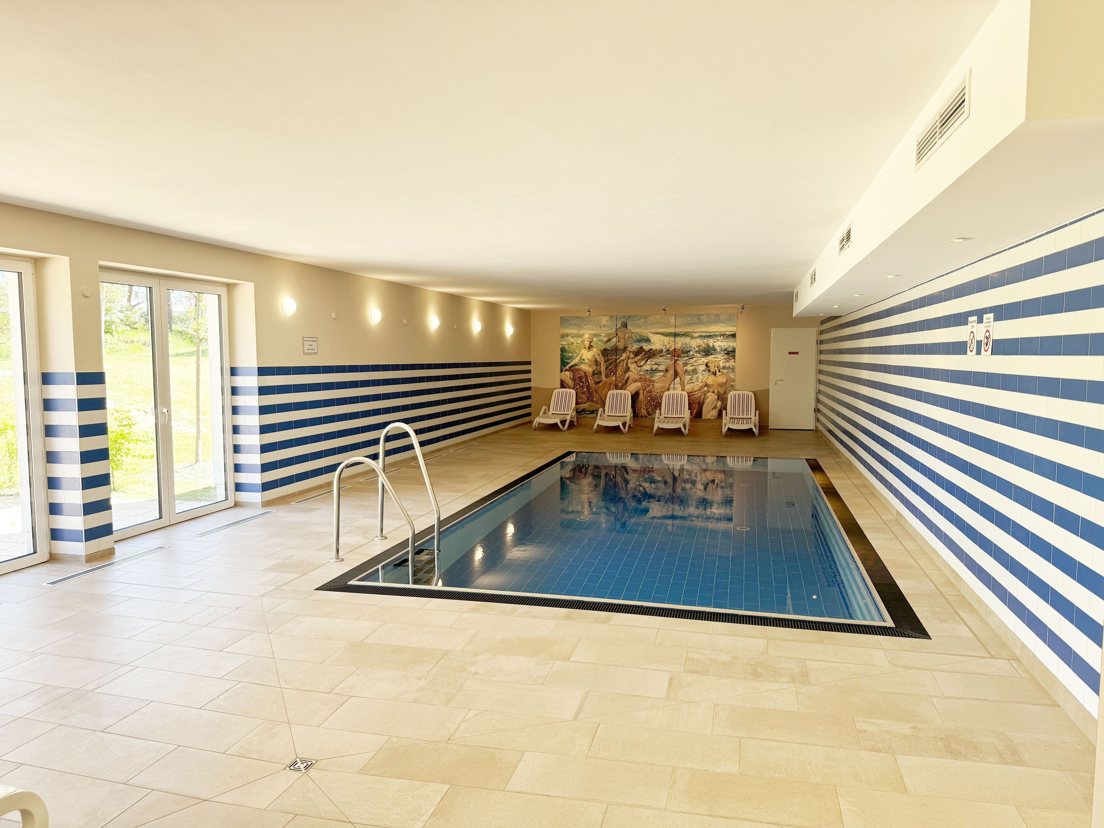 A heated pool