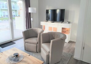 Fernseher, Kamin