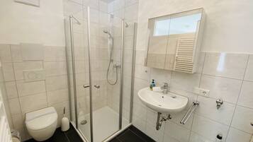 Shower, hair dryer