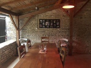 Dining - A Touch of Paradise in rural France with heated pool (Vanzay)