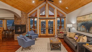 Smart TV, fireplace, video games