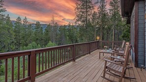 Terrace/patio - Spacious w/Mountain Views + Hot Tub + Close to Skiing - Mountain Gate (Breckenridge)