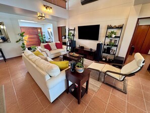 Smart TV, video games, DVD player, books