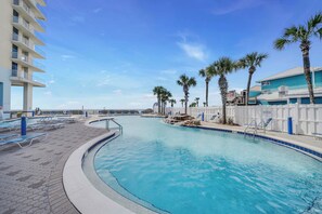 Indoor pool, a heated pool - FREE Golf&Perks! Majestic Tower 1-706, 5 Pools, 3 Hot Tubs, Theater & Tennis! (Panama City Beach)