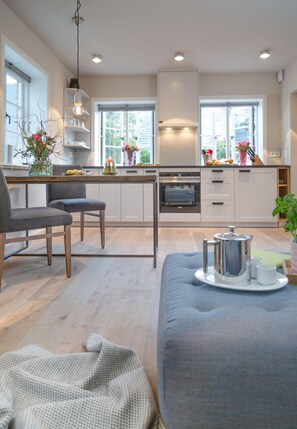 Fridge, oven, stovetop, dishwasher - Austernfischer - Modern vacation apartment in the idyllic Alt-Westerland with (Sylt)