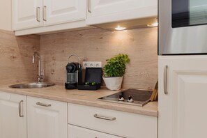 Fridge, oven, stovetop, dishwasher