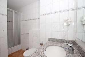 Shower, hair dryer
