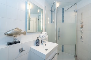 Shower, hair dryer