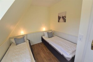 2 slaapkamers, een strijkplank/strijkijzer, wifi