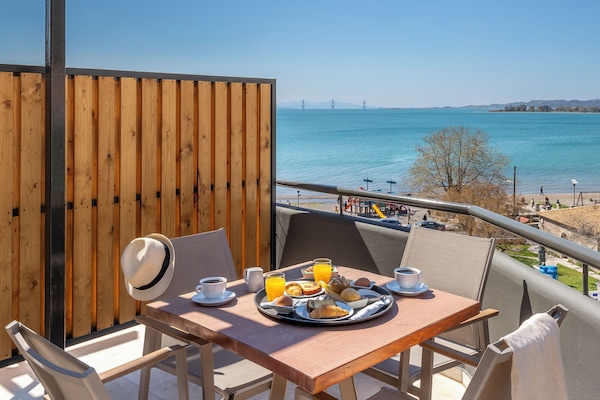 Vue sur la plage/lâocĂ©an