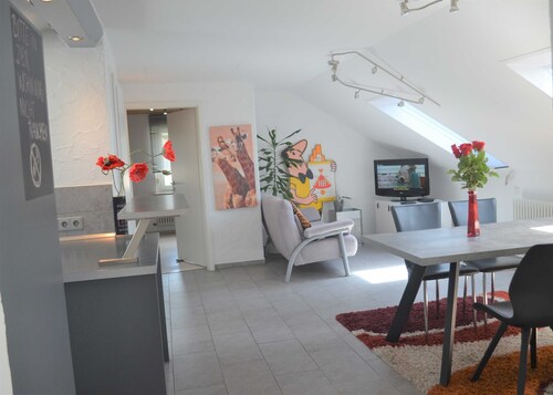 3-Raum-Ferienwohnung Bechinger, Dusche/WC, 54 qm, DG - Haus Bechinger