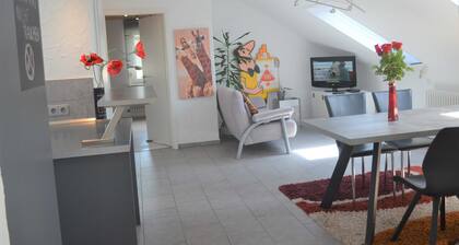 3-Raum-Ferienwohnung Bechinger, Dusche/WC, 54 qm, DG - Haus Bechinger