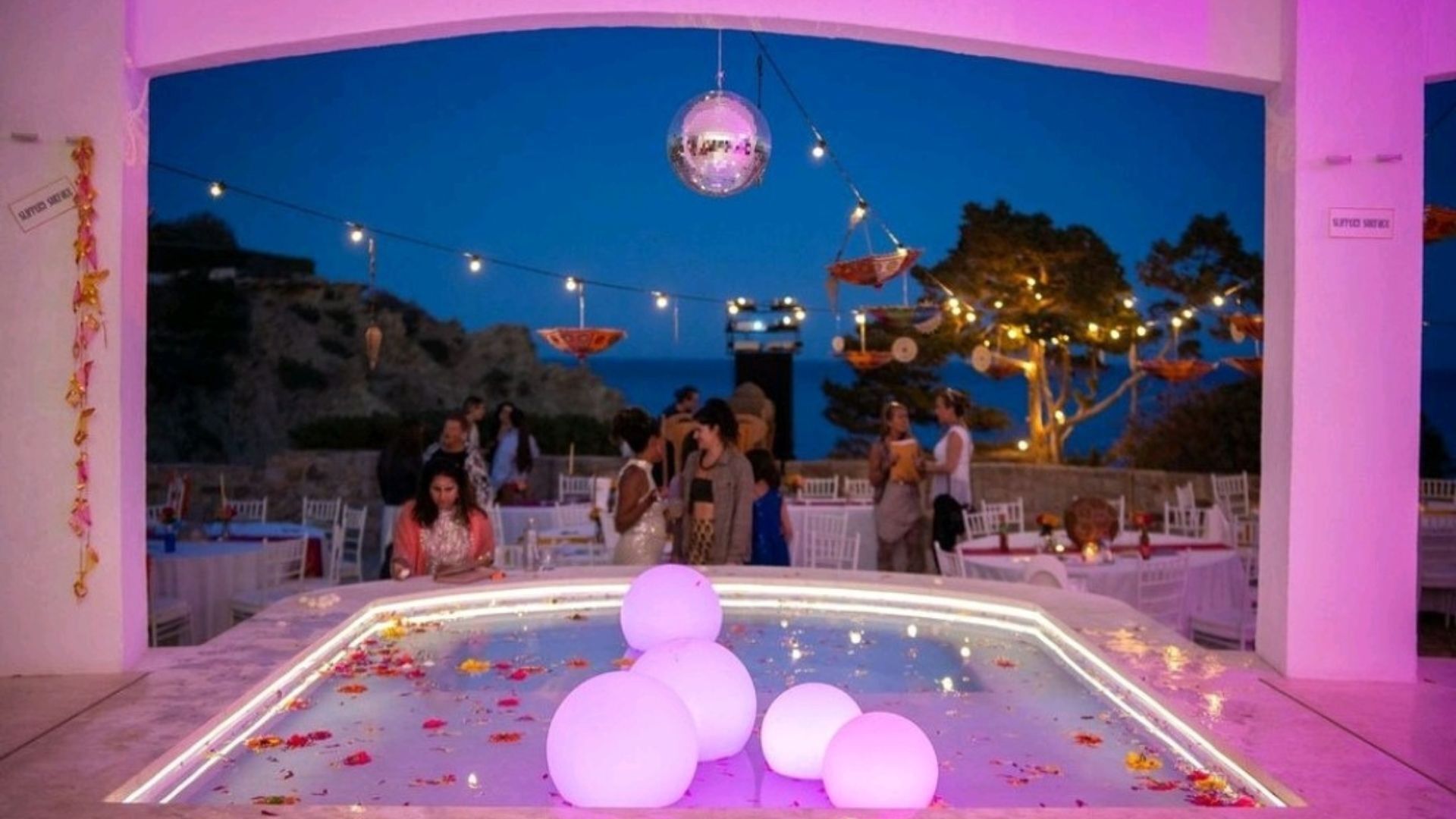 Área para banquetes al aire libre