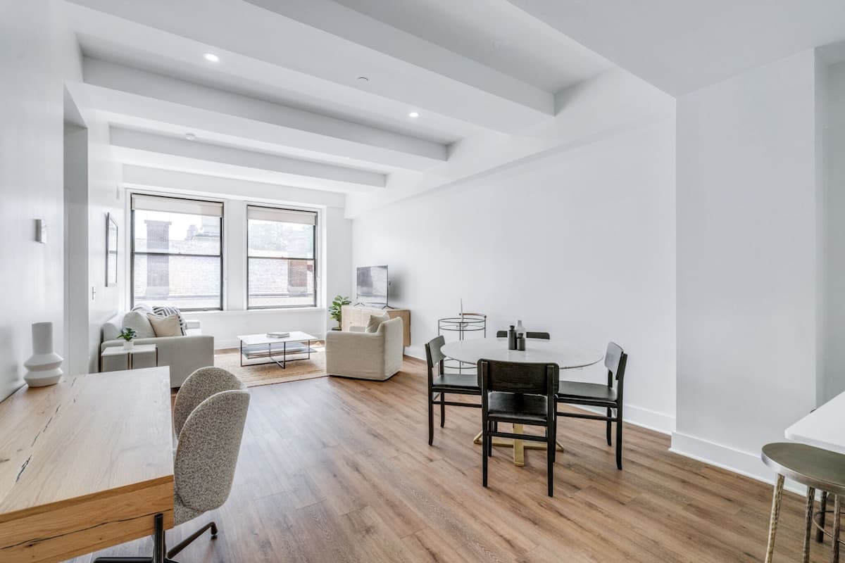 Apartment, 2 Bedrooms, Park View | Living area | 45-inch TV with digital channels, streaming services