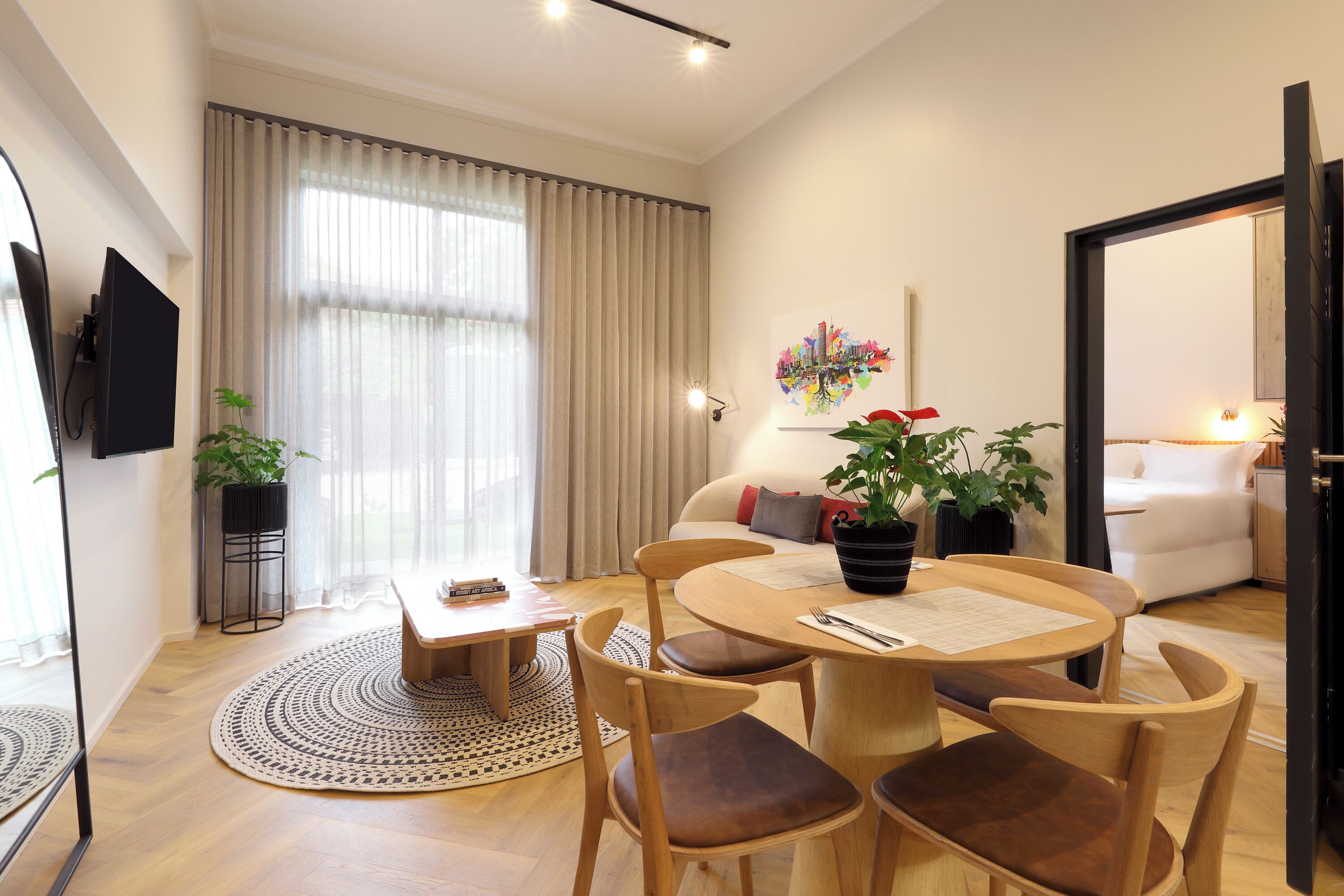 Suite, 1 Bedroom | Living area | 30-inch TV with satellite channels