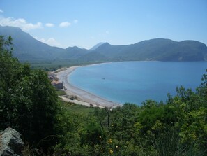 Beach nearby, sun-loungers