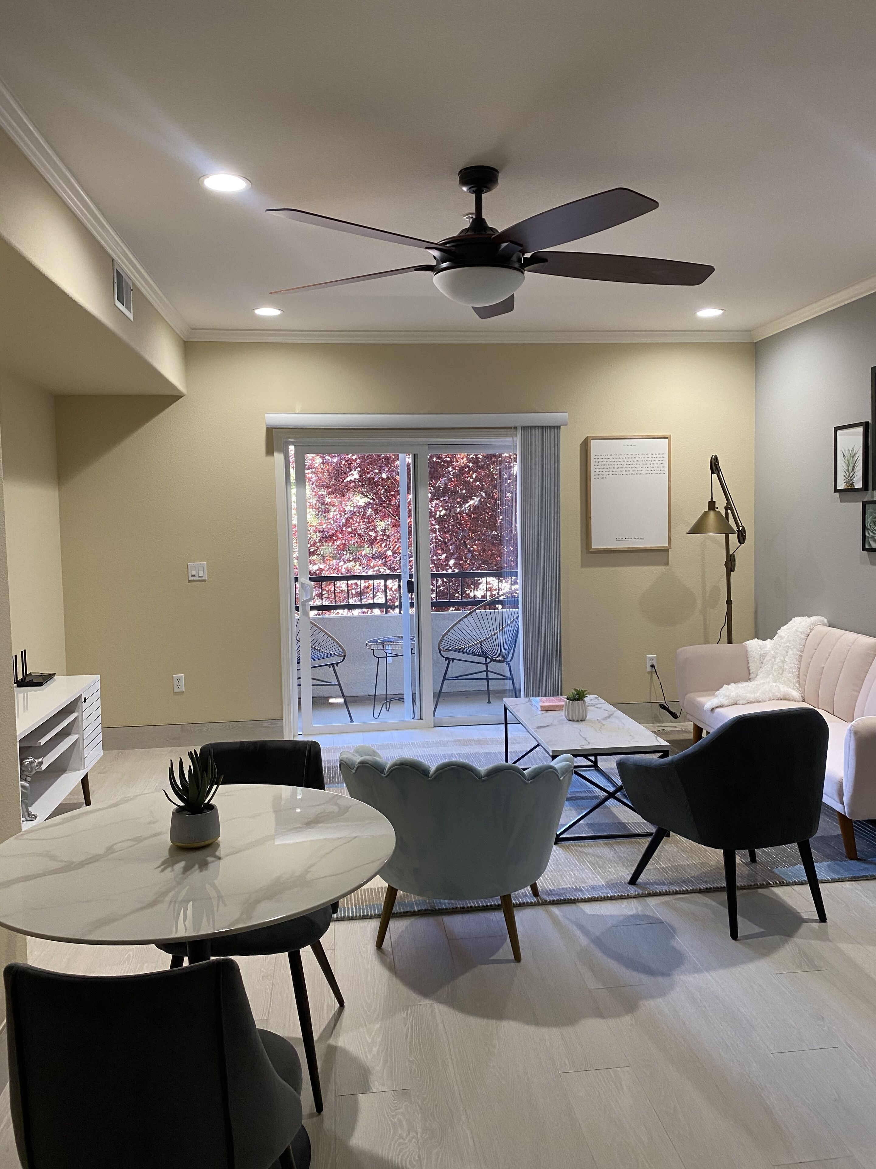 Design Apartment, Non Smoking, 2 Bathrooms | Living area | 55-inch flat-screen TV with digital channels, TV, streaming services