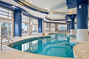 Indoor pool, a heated pool