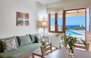 House | 1 bedroom - Cozy Pool Front Apartment With sea View Elia RU (Malevizi)