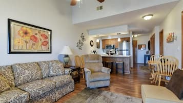 TV, DVD player, offices