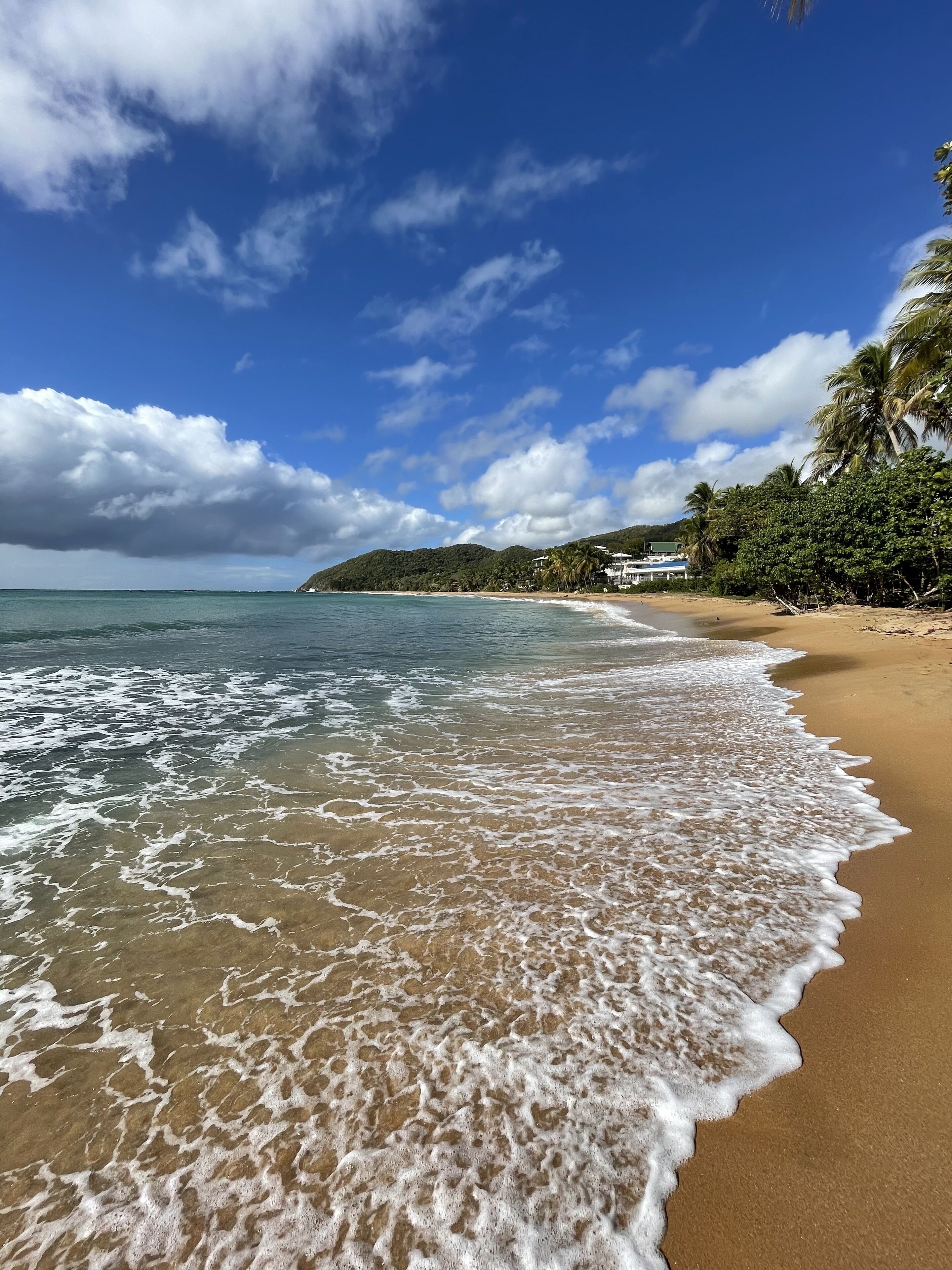 On the beach, sun loungers, beach towels