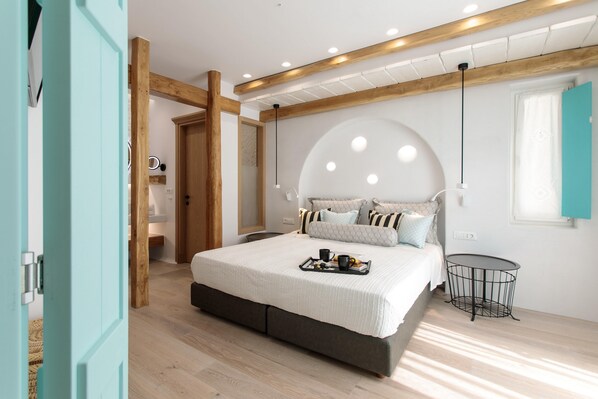 Suite de lujo, 2 habitaciones, alberca privada | 2 habitaciones y ropa de cama de alta calidad 