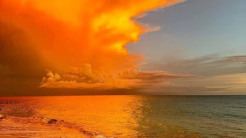 Sun loungers, beach towels