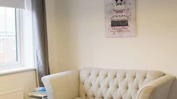 Televisi 30-inci dengan saluran TV digital dan perapian