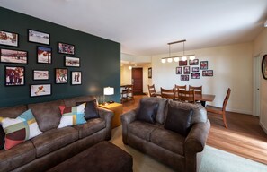 Condo, 2 Bedrooms | Living area | Fireplace - Fraser Crossing/Founders Pointe, Condo , Ski Slope View (Premium-Rated Condo 4340) (Winter Park)