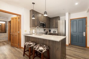 Condo, 2 Bedrooms | Private kitchen | Fridge, oven, coffee/tea maker, toaster - Zephyr Mountain Lodge, Condo | 2 Bedroom (Select-Rated Condo 1615) (Winter Park)