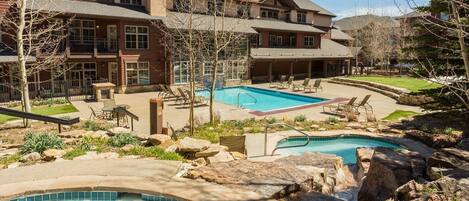 Indoor pool, outdoor pool