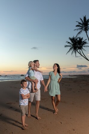 On the beach
